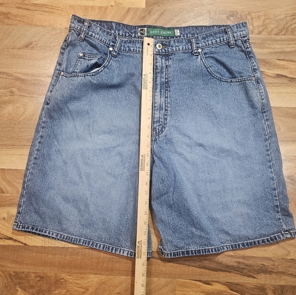 Vintage Levis SilverTab Denim Jean Shorts BOXY Fit Mens Size 40 Medium Wash - Picture 7 of 8